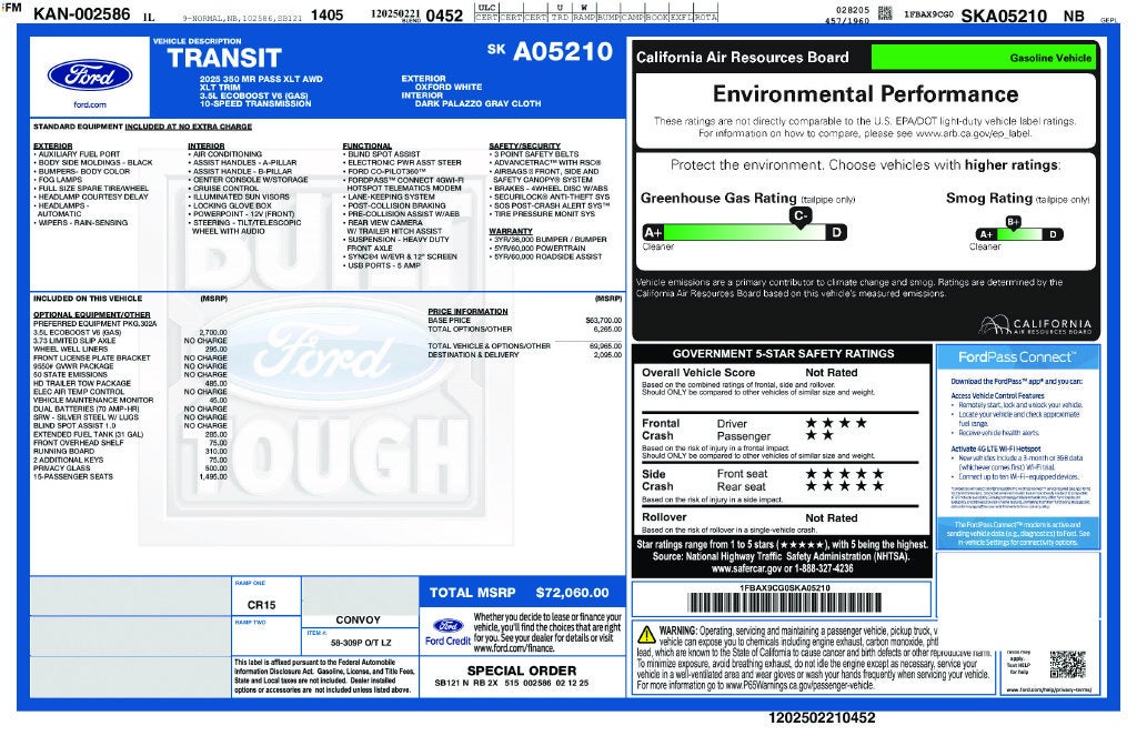 2025 Ford Transit-350 XLT