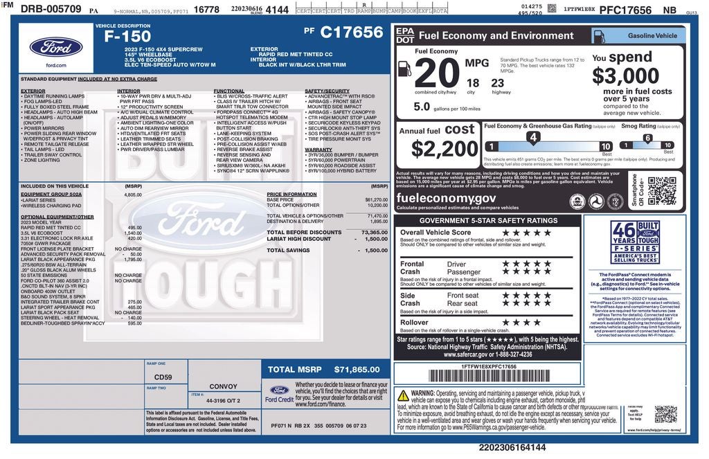 2023 Ford F-150 Lariat