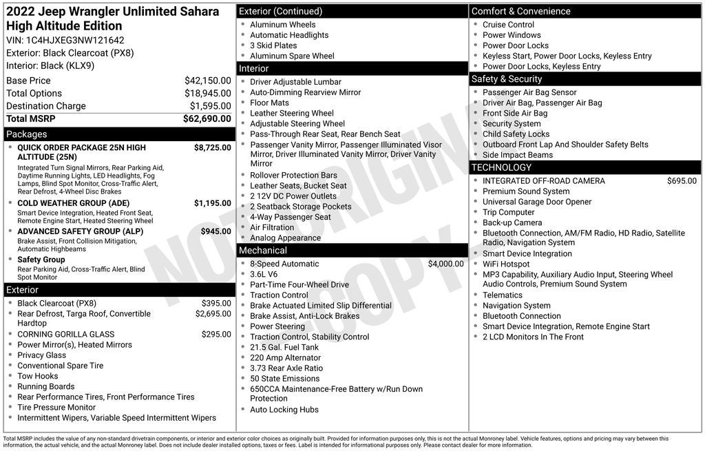 2022 Jeep Wrangler Unlimited High Altitude 4x4
