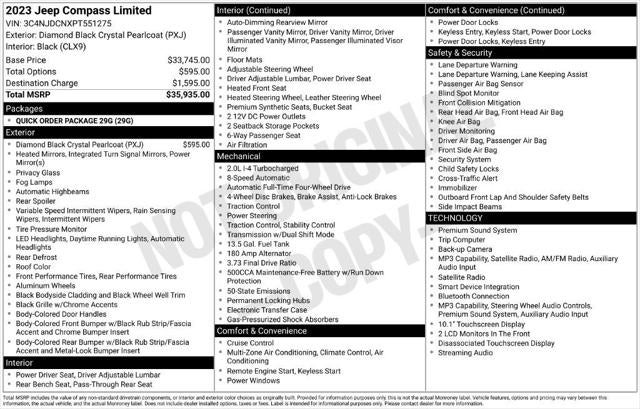 2023 Jeep Compass Limited 4x4
