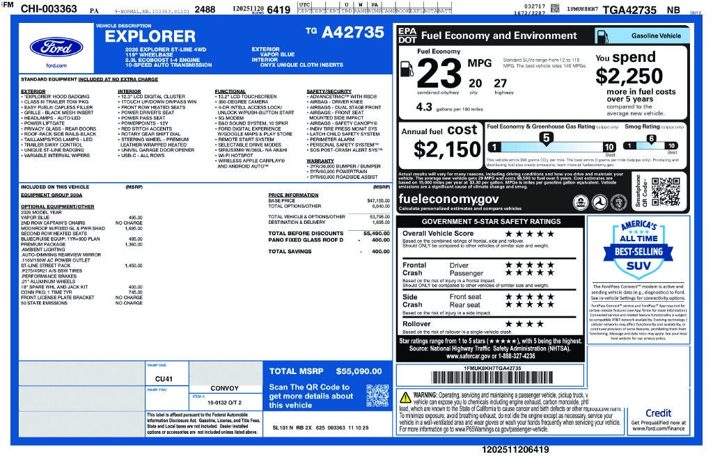 2026 Ford Explorer ST-Line