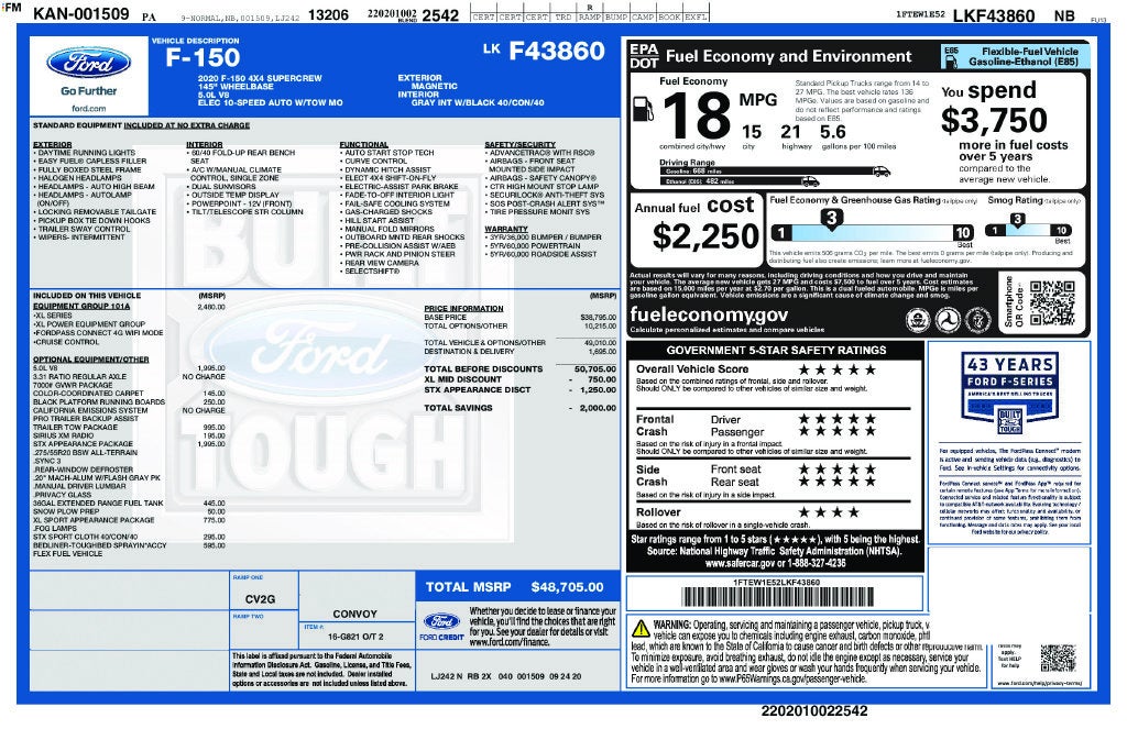 2020 Ford F-150 XL