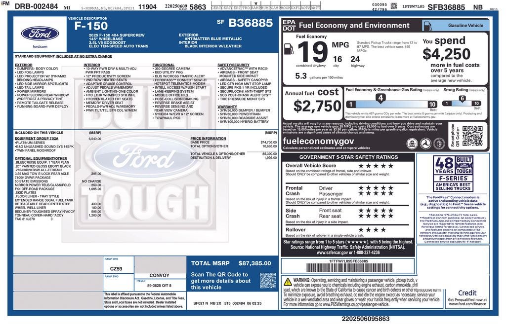 2025 Ford F-150 Platinum