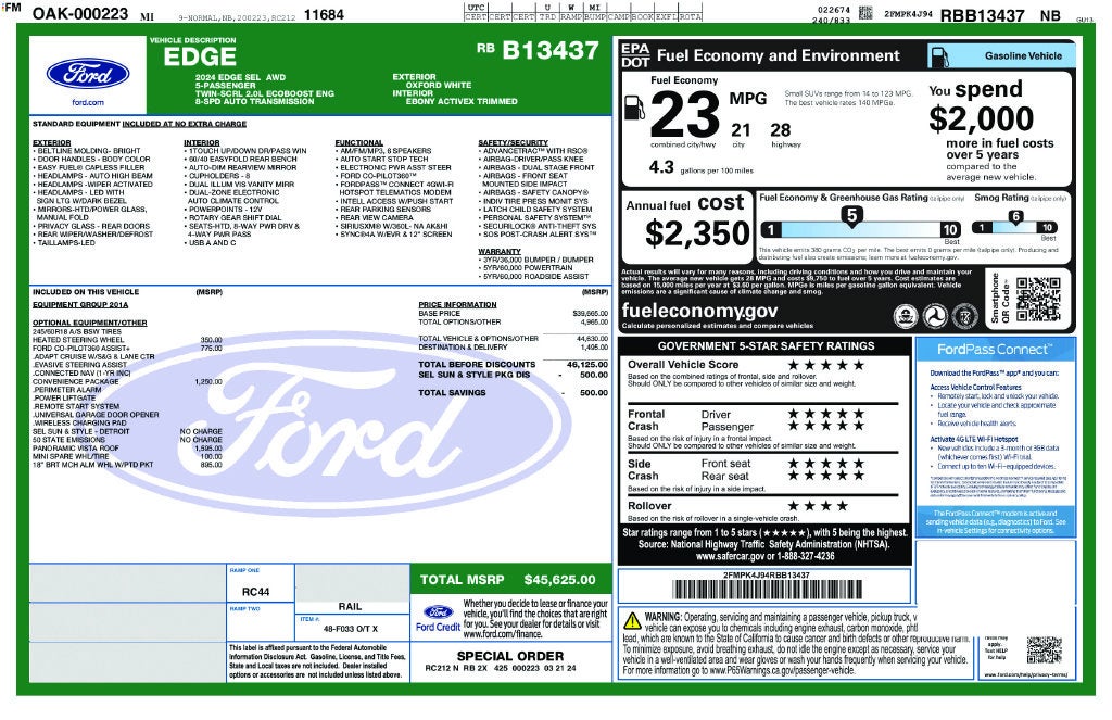 2024 Ford Edge SEL