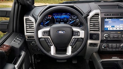 Steering wheel and instrument panel of Ford Super Duty F-450