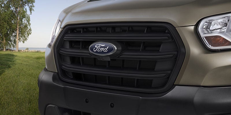 Front grille badge of Ford Transit Cargo Van