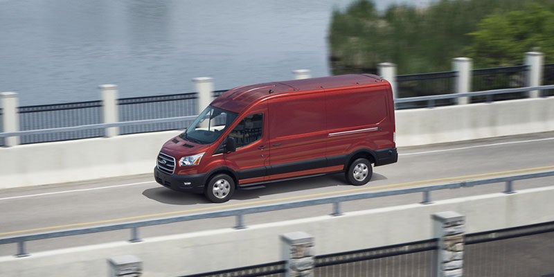 Ford Transit Cargo Van driving on road