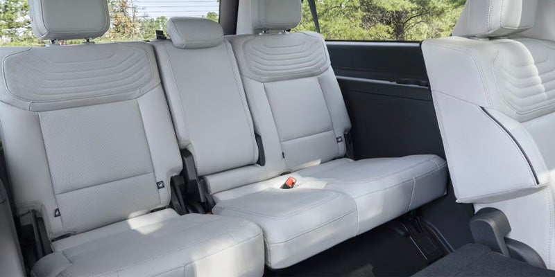 Interior seating rows inside Ford Expedition