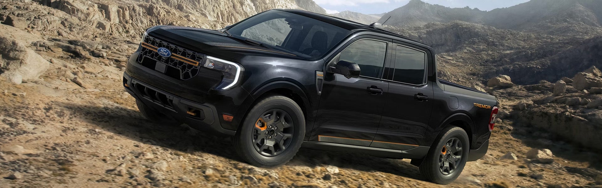 Ford Maverick Tremor on rocky terrain