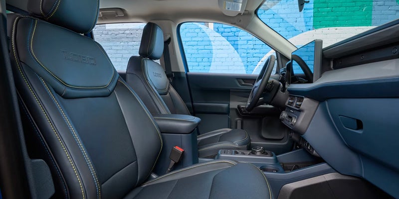 Interior front seats of Ford Maverick