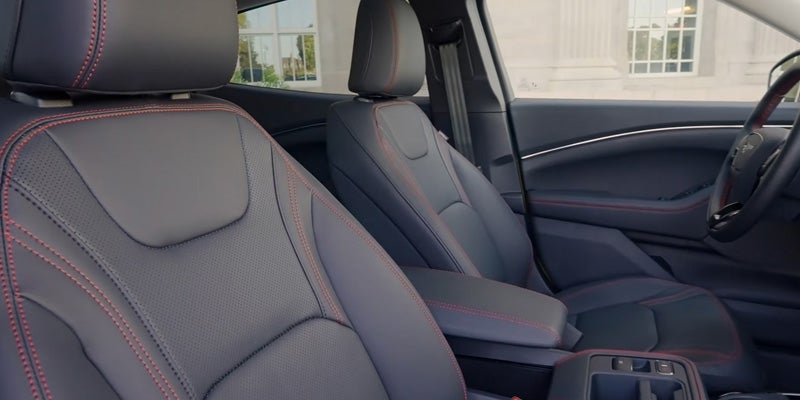 Interior front seats of Ford Mustang Mach-E