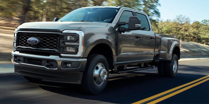 Ford Super Duty F-250 driving on road