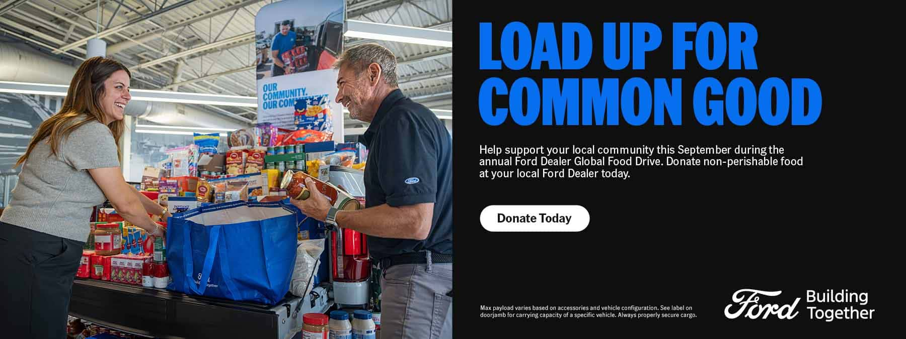Load Up for Common Good at Keller Bros. Ford Lititz in Lititz PA